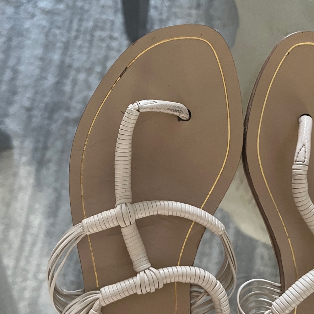Gucci Cream Strappy Sandals 36 - Picture 4 of 5